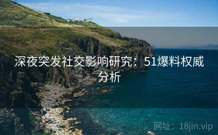 深夜突发社交影响研究：51爆料权威分析